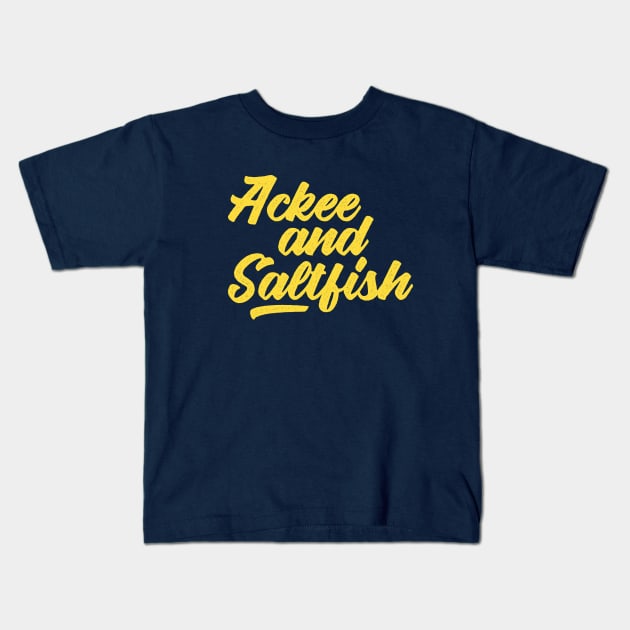 Ackee and Saltfish Kids T-Shirt by Hixon House